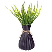 Planta Samambaia Artificial Com Vaso Arranjo Completo