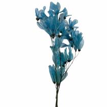 Planta Seca Folha Cabo Verde Esquelatizada Azul 50cm