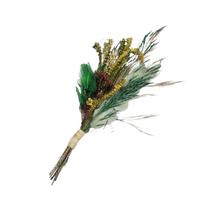 Planta Seca Mini Buquê Variado Verde 25 cm