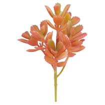 Planta Suculenta Vermelha Artificial Decoração Casa - QX Flores