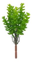 Planta Verde Suculenta Artificial Decoração Buquê Galho 20cm - QX Flores