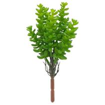 Planta Verde Suculenta Artificial Decoração Buquê Galho 20cm