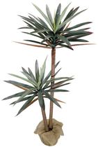 Planta Yucca Arvore Luxo 2 Galhos 125cm Suculenta Realista