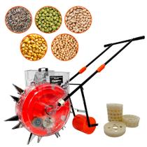 Plantadeira Adubadeira Manual de Empurrar 14 Bicos Diversos tipos de Sementes Carbon Fak