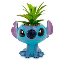 Plantador de cerâmica Toynk Disney Lilo & Stitch com planta artificial