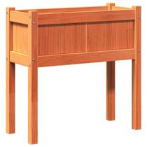 Plantador de jardim VidaXL Wax Brown Solid Pine Wood Outdoor