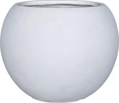 Plantador Redondo Panlaolao de Fiberstone - 13,5 x 17 cm - Branco Plantador Redondo Panlaolao de Fiberstone - 13,5 x 17 cm - Branco