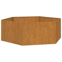 Plantador VidaXL Retangular em Aço Corten com Acabamento Enferrujado 140L Plantador VidaXL Retangular em Aço Corten com Acabamento Enferrujado 140L