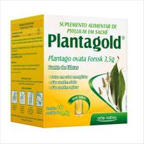 Plantagold 3,5g com 10 saches sem sabor - suplemento alimentar de psyllium