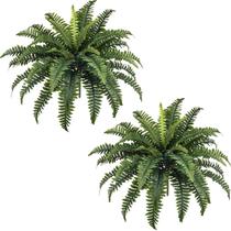 Plantas arbustivas artificiais FOREST PRINCE 35 samambaias com 2 samambaias de Boston Plantas arbustivas artificiais FOREST PRINCE 35 samambaias com 2 samambaias de Boston