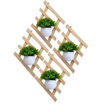 Plantas Artificiais 4 Floreira Treliça Jardim Vertical Primavera Flores