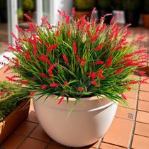 Plantas artificiais Ammyoo Monkey Grass, decoração ao ar livre, resistência aos raios UV
