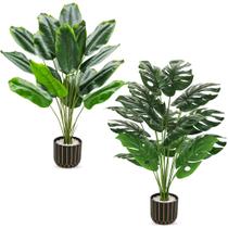 Plantas artificiais Der Rose Bird of Paradise, pacote com 2 polegadas