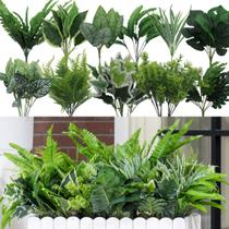 Plantas artificiais Green Moon 14 pacotes ao ar livre resistentes a UV