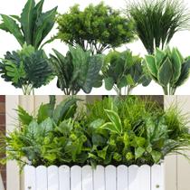 Plantas artificiais Green Moon 18 pacotes ao ar livre resistentes a UV