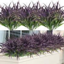 Plantas artificiais Ouddy Decor Purple 16 pacotes resistentes a UV Plantas artificiais Ouddy Decor Purple 16 pacotes resistentes a UV