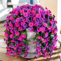 Plantas artificiais suspensas Flores florisso Morning Glory x2
