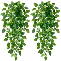 Plantas artificiais suspensas Sggvecsy Fake Ivy Vine 4 unidades