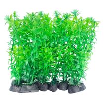 Plantas Artificiais Verde Decoração Aquário Kit 10 un 17cm