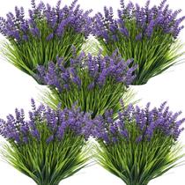 Plantas artificiais Zeyune Monkey Grass com flores x36 (35cm)
