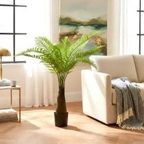 Plantas Artificial Samambaia Samambaiaçu Grande Para Sala Com 120cm, Plantas para Decoração de Casa, Escritório, Jardim.