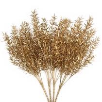 Plantas Artificiales PASYOU Arbustos Dorados Falsos 40 cm Paquete de 4 Plantas Artificiales PASYOU Arbustos Dorados Falsos 40 cm Paquete de 4