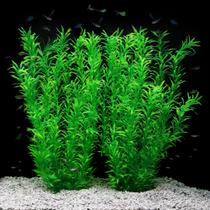 Plantas de plástico para decoração de aquário JIHAQUA Extra Large 53 cm verdes Plantas de plástico para decoração de aquário JIHAQUA Extra Large 53 cm verdes