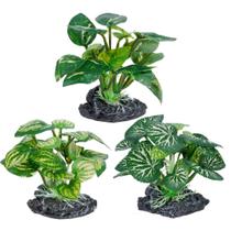 Plantas decorativas de seda de aquário Ameliade (3 unidades) Plantas decorativas de seda de aquário Ameliade (3 unidades)