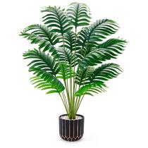 Plantas falsas de palmeira artificial Der Rose com 70 cm de altura com vaso