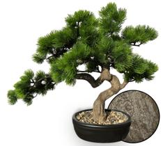 Plantas permanentes de árvores de bonsai artificiais de 40 cm de altura com vaso de madeira e cerâmica Plantas permanentes de árvores de bonsai artificiais de 40 cm de altura com vaso de madeira e cerâmica
