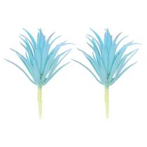 Plantas suculentas artificiais PATIKIL, 2 unidades, azul, 10 x 8 cm Plantas suculentas artificiais PATIKIL, 2 unidades, azul, 10 x 8 cm
