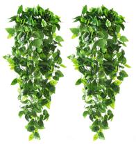 Plantas suspensas falsas CEWOR Fake Ivy Vine 1,1 m para decoração