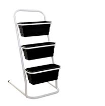 Plante Em Casa Horta Jardineira Apartamento ou Quitinete 3 Vasos 40 cm Altmayer AL261