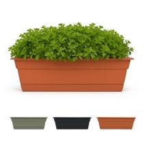 Planter Bloem Dura Cotta 45 cm Resina à prova de intempéries com 7,5 cm de profundidade