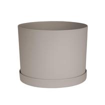 Planter Bloem Mathers 21 cm bege com bandeja de pires