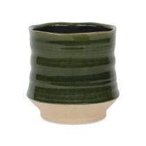 Planter Cheung's Perlacea Large Curved Ceramic Green Planter Cheung's Perlacea Large Curved Ceramic Green
