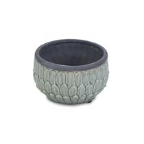 Planter Cheung's Round Blue Ceramic 17x17x10 cm
