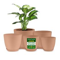 Planter Pots Lifemaster, leve e durável, conjunto de 5 rosas