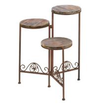 Planter Stand Zingz e Thingz Rustic Triple Planter Stand Zingz e Thingz Rustic Triple