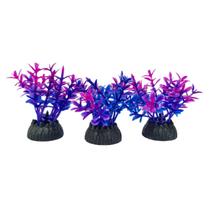 Plantinha Artificial decoração mini planta para aquário