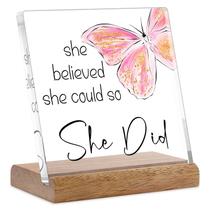Plaque FreeJac parabeniza Butterfly She Believe