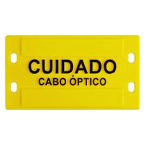 Plaqueta de Identificação 3mm (9x4cm) em plástico com Relevo amarela Plaqueta de Identificação 3mm (9x4cm) em plástico com Relevo amarela