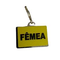 Plaqueta de Identificação de Alumínio com Gancho - Fêmea Plaqueta de Identificação de Alumínio com Gancho - Fêmea