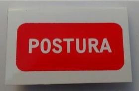 Plaqueta de Identificação de Alumínio - Postura Plaqueta de Identificação de Alumínio - Postura