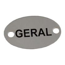 Plaqueta Oval Geral Mrm Placas