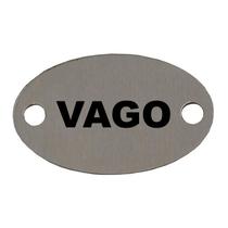 Plaqueta Oval Vago MRM Placas