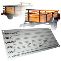 Plaqueta Universal Indetificação Numeração Placa Fabrincate Plaqueta Universal Indetificação Numeração Placa Fabrincate