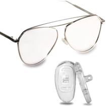 Plaquetas Oculos Nariz Silicone com Parafuso 10 pares Macia
