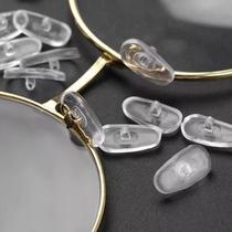 Plaquetas Oculos Nariz Silicone com Parafuso 5 pares