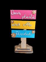 Plaquinha da felicidade Plaquinha da felicidade